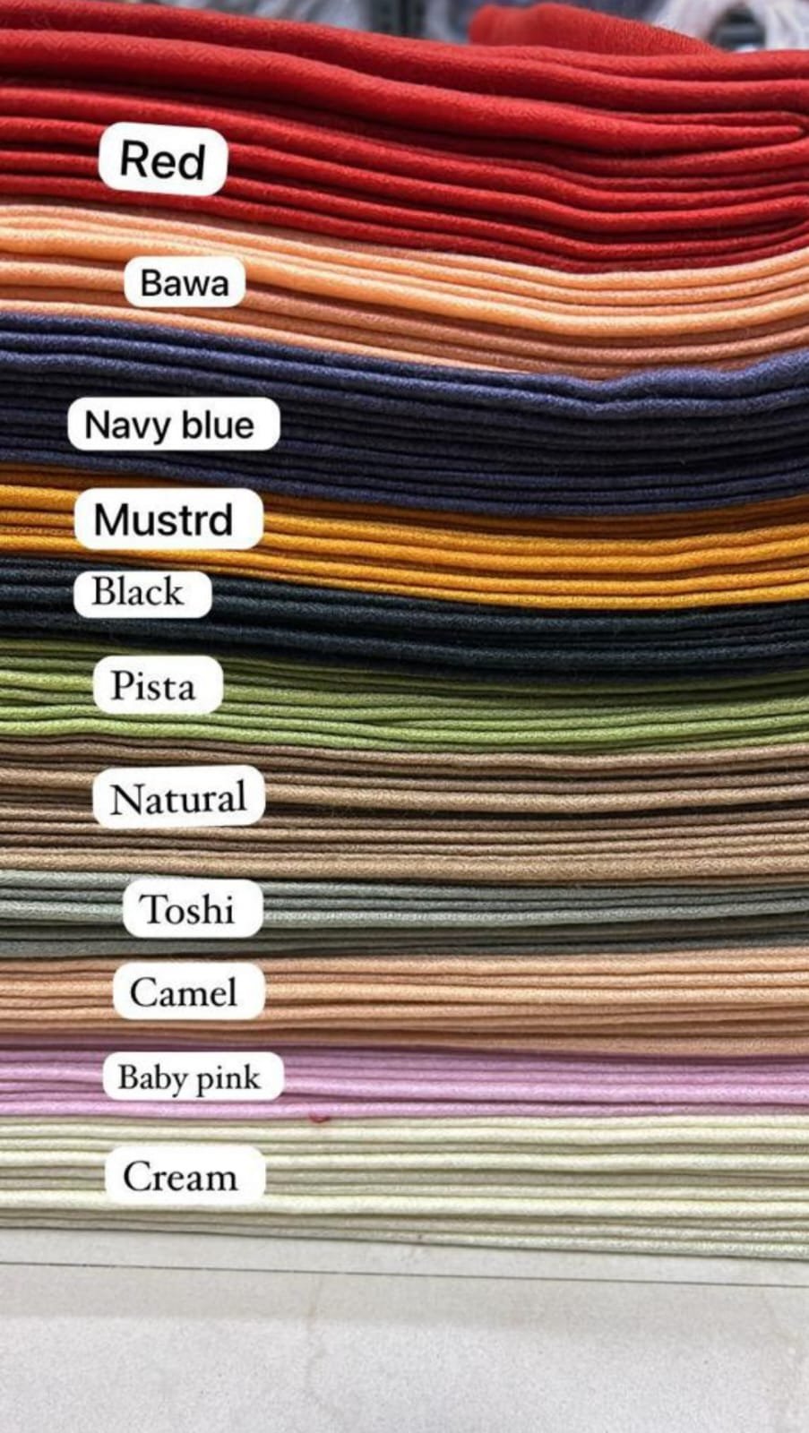Pashmina plain stoles and shawls colours